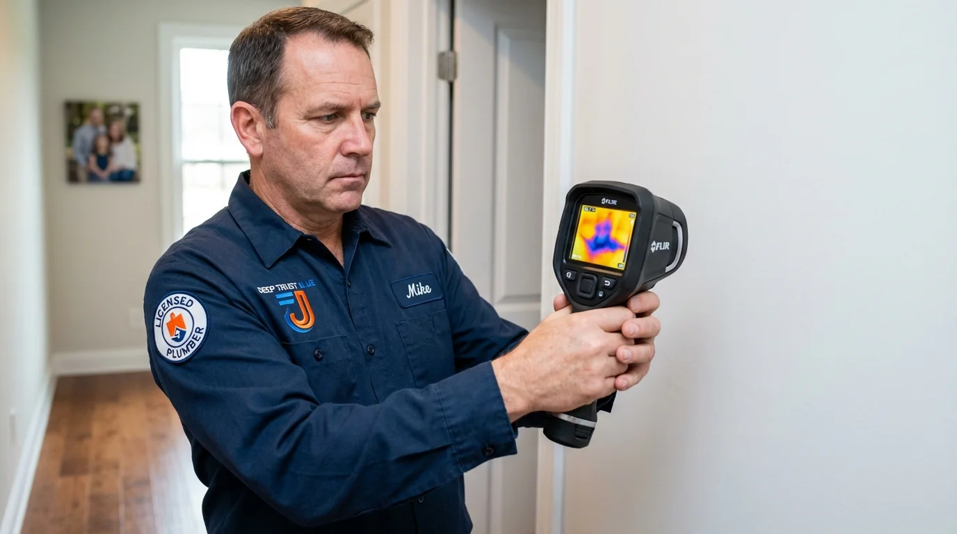Thermal imaging leak detection by Johns Plumbing LLC in Bronson
